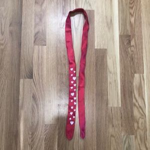 Vintage Heart Printed Necktie